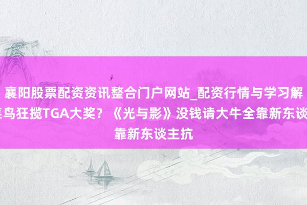 襄阳股票配资资讯整合门户网站_配资行情与学习解析 菜鸟狂揽TGA大奖？《光与影》没钱请大牛全靠新东谈主抗
