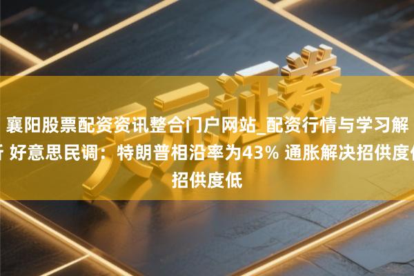 襄阳股票配资资讯整合门户网站_配资行情与学习解析 好意思民调：特朗普相沿率为43% 通胀解决招供度低
